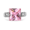 Sterling Silver Pink CZ Ring / SSR0183