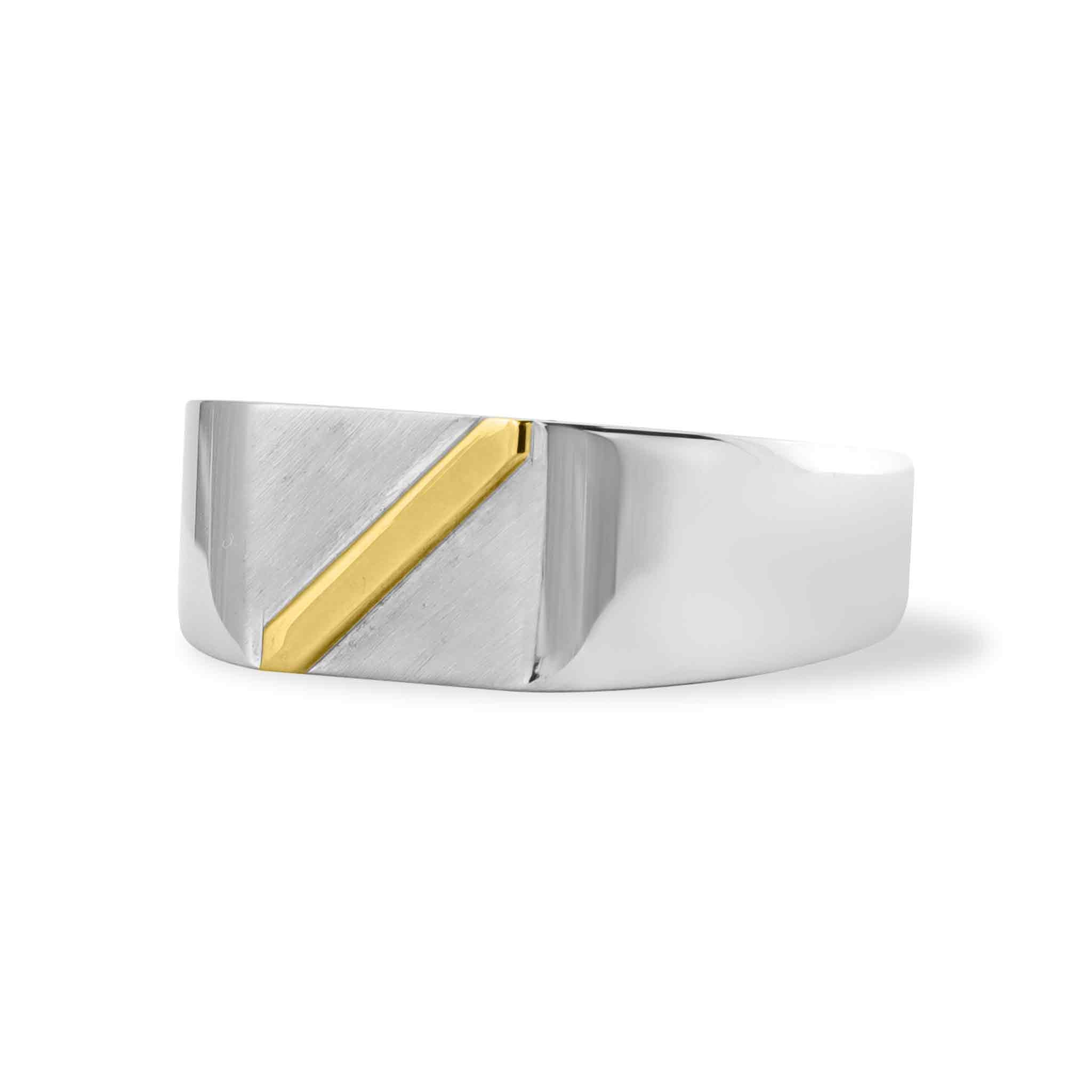 Sterling Silver Two-Tone Ring / SSR0224
