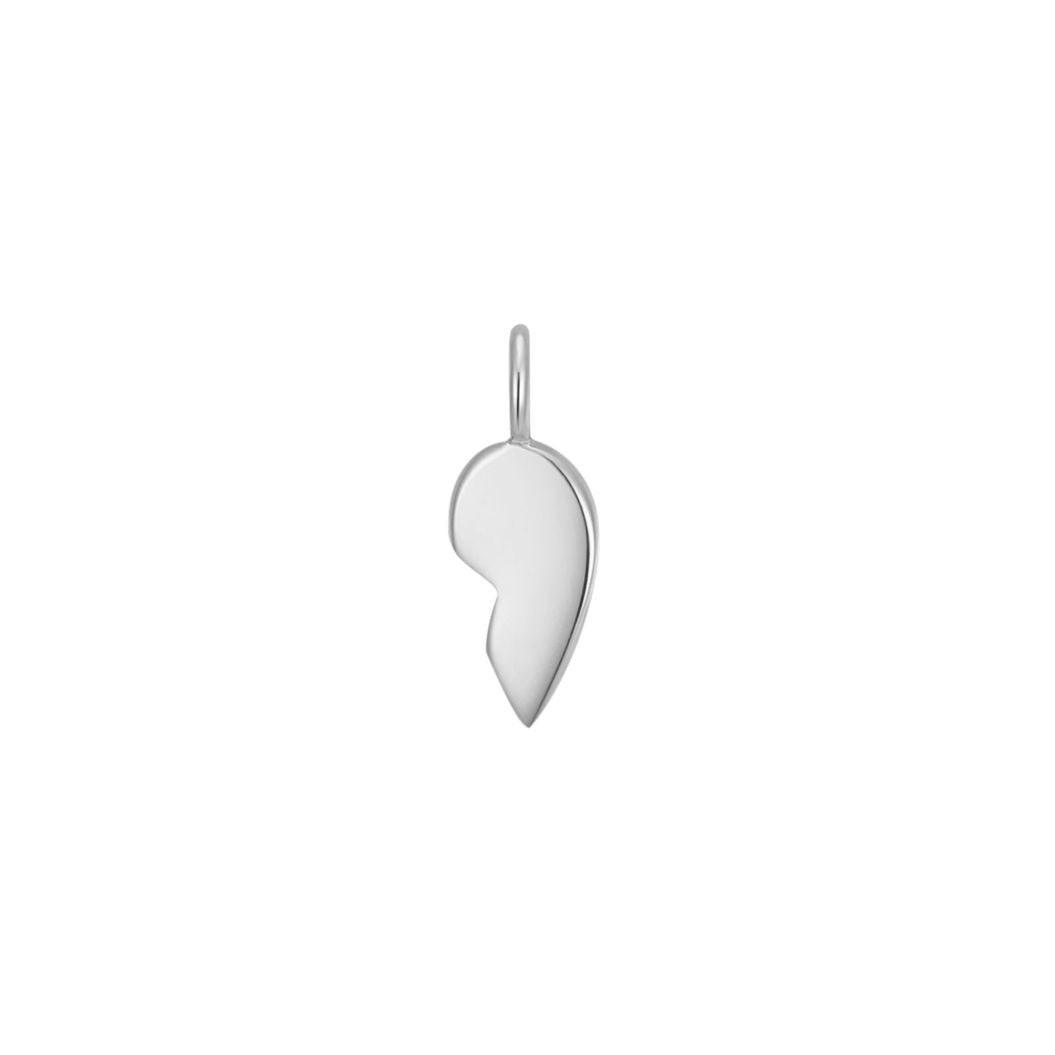 Permanent Jewelry Right Side .925 Sterling Silver Broken Heart Charm / PMJ3007