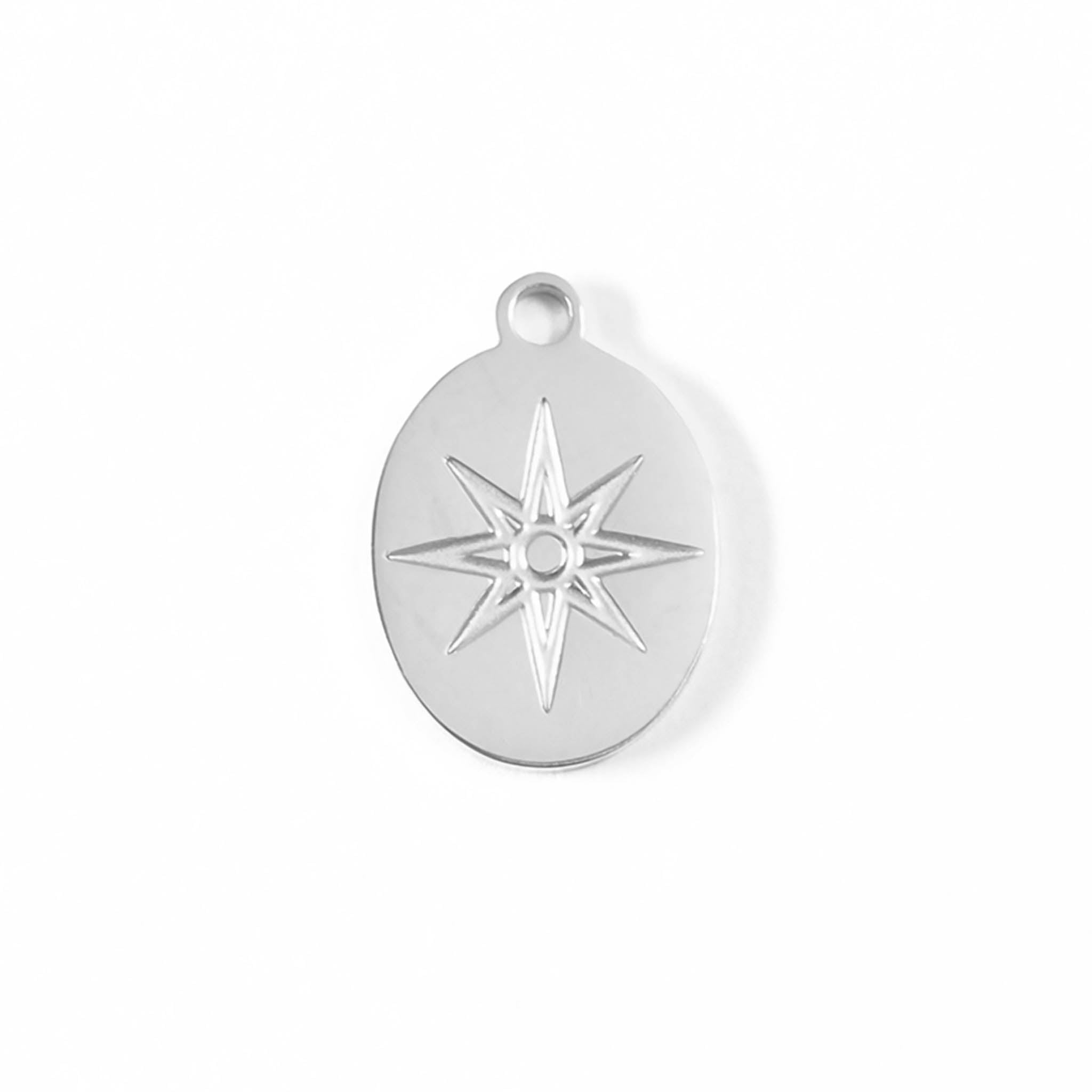 18K PVD PVD de acero inoxidable Atómico Oval Atomic Charm/PDL0059