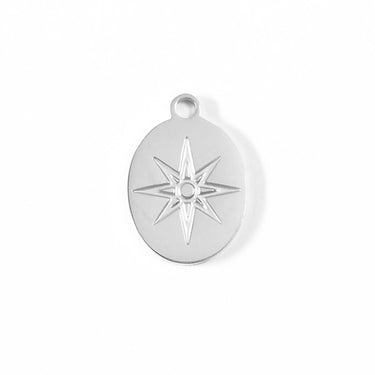 18K 골드 PVD 스테인레스 스틸 타원형 원자 매력/PDL0059