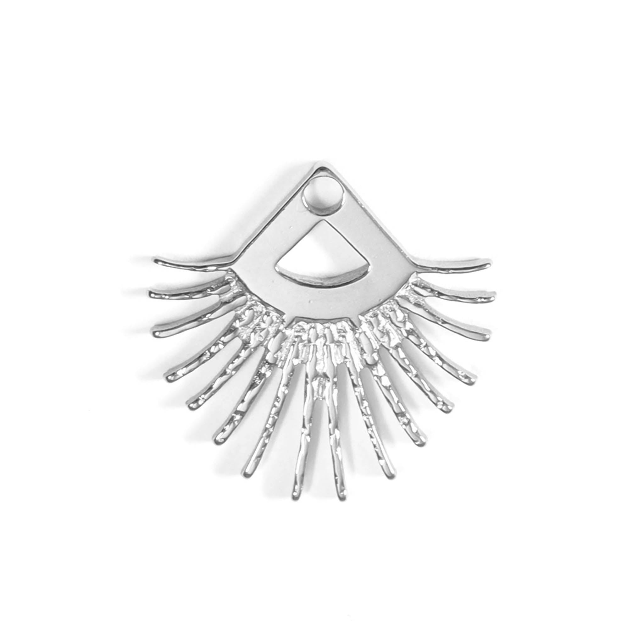 18K PVD PVD de acero inoxidable Triángulo Sun Ray Charm/PDL0024