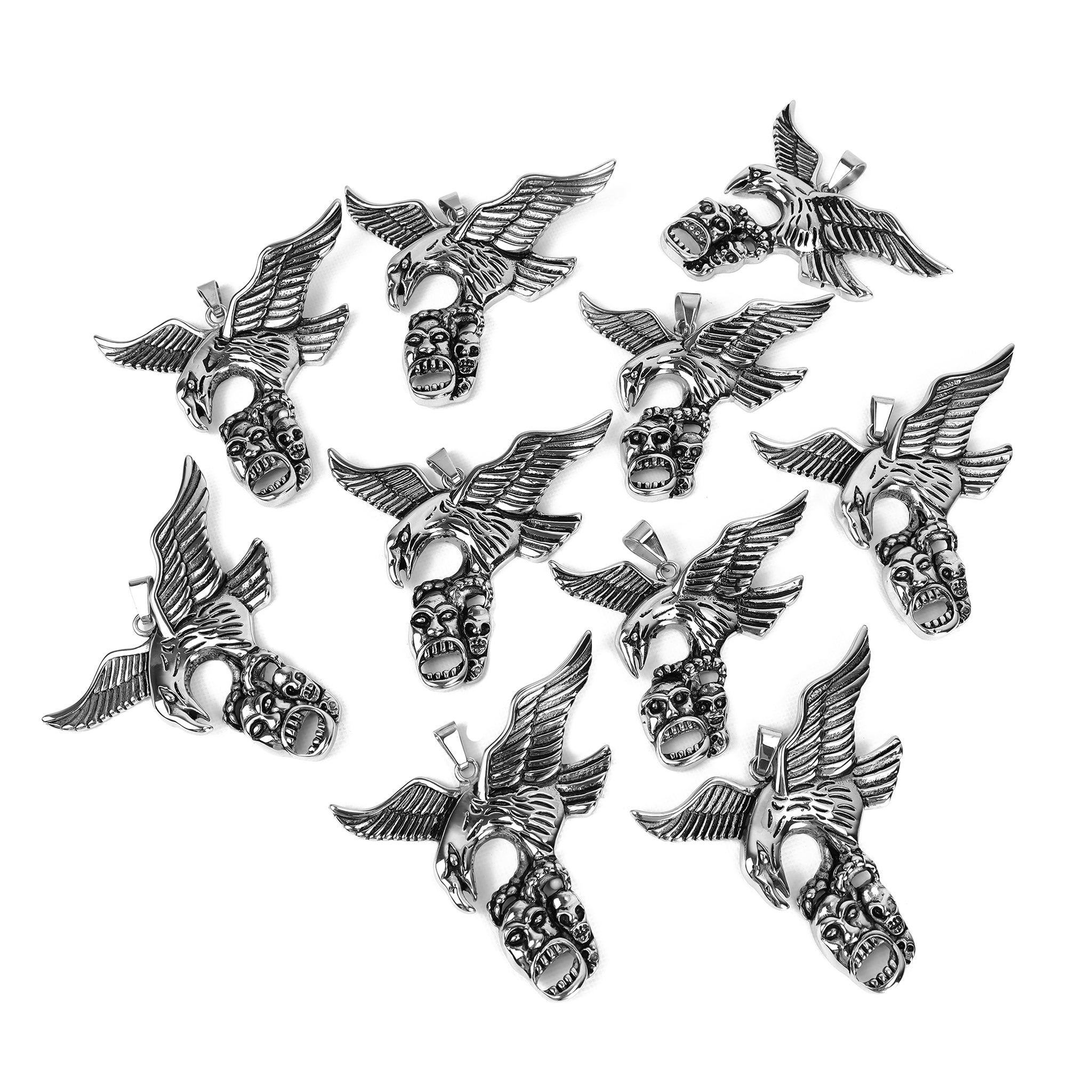 10 Pack - Eagle Stainless Steel Pendant / PDC267