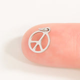 peace sign charm scale