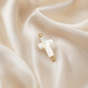 Gold Cross Connector Charm