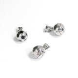 18K Gold Stainless Steel 3D Basketball Charm
