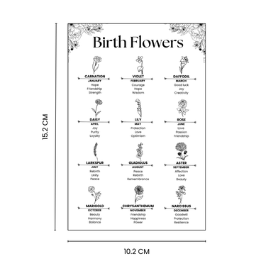 Birth Flower Card