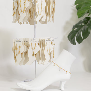 Two Tier Spinner Display Anklets