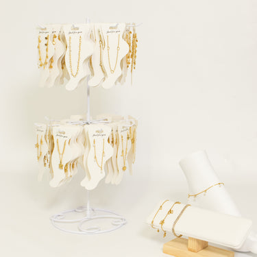 Two Tier Spinner Display Anklets