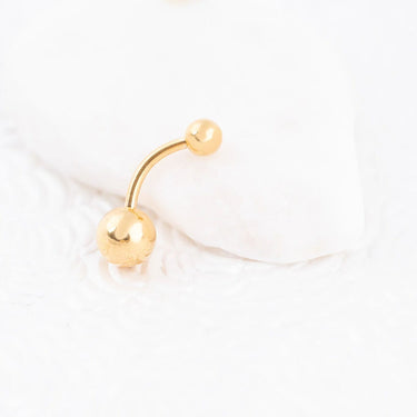 Wholesale jewelry 18K Gold PVD Stainless Steel Belly Button Ring- gold studio