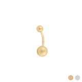 Wholesale jewelry 18K Gold PVD Stainless Steel Sparkle Belly Button Ring- gold main 