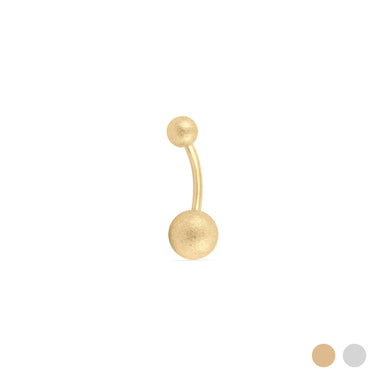 Wholesale jewelry 18K Gold PVD Stainless Steel Sparkle Belly Button Ring- gold main 