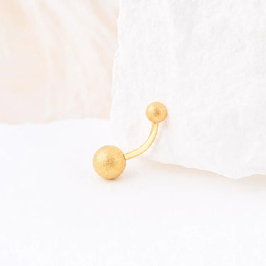 Wholesale jewelry 18K Gold PVD Stainless Steel Sparkle Belly Button Ring- gold studio 