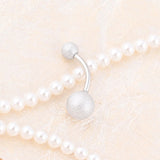 Wholesale jewelry 18K Gold PVD Stainless Steel Sparkle Belly Button Ring- stainless studio 