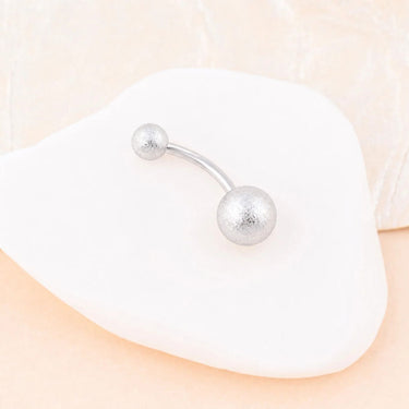Wholesale jewelry 18K Gold PVD Stainless Steel Sparkle Belly Button Ring- stainless studio 
