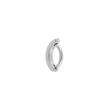 Wholesale Jewelry Stainless Steel Minimalist Curved Belly Button Ring - Stainless clasp shot  