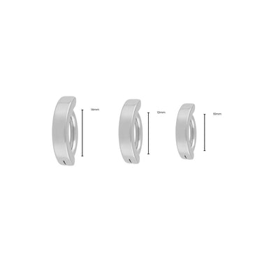 Wholesale Jewelry Stainless Steel Minimalist Curved Belly Button Ring - Stainless dimension photo  