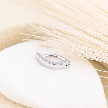 Wholesale Jewelry Stainless Steel Minimalist Curved Belly Button Ring - Stainless studio 