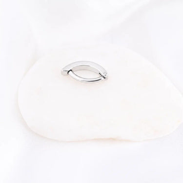 Wholesale Jewelry Stainless Steel Minimalist Curved Belly Button Ring - Stainless studio 