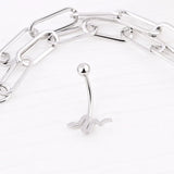 Wholesale jewelry 18K Gold PVD Stainless Steel Snake Charm Belly Button Ring- stainless studio 