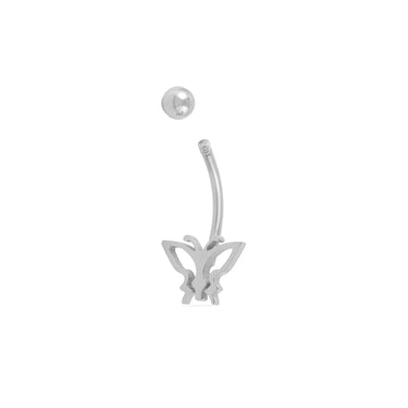 Wholesale Jewelry 18K Gold PVD Stainless Steel Open Butterfly Belly Button Ring- stainless function photo- screw top 