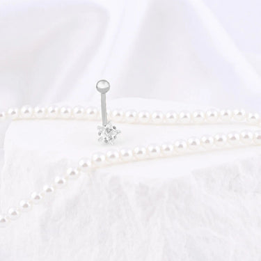 Wholesale Jewelry Stainless Steel Star Stone Belly Button Ring- studio