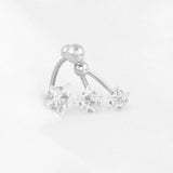 Wholesale Jewelry Stainless Steel Star Stone Belly Button Ring-studio