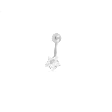 Wholesale Jewelry Stainless Steel Star Stone Belly Button Ring- Main
