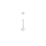 Wholesale Jewelry Stainless Steel Star Stone Belly Button Ring- function photo- screw top   