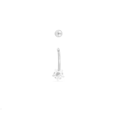 Wholesale Jewelry Stainless Steel Star Stone Belly Button Ring- function photo- screw top   