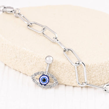 Wholesale jewelry 18K Gold PVD Stainless Steel Evil Eye Belly Button Ring- stainless studio 