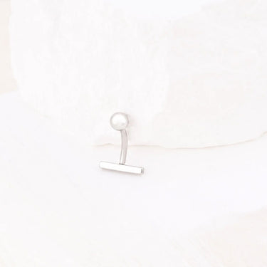 Wholesale Jewelry 18K Gold PVD Stainless Steel 9mm T-Bar Belly Button Ring-  stainless studio 