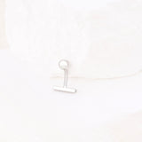 Wholesale jewelry 18K Gold PVD Stainless Steel 10mm T-Bar Belly Button Ring- Stainless studio 