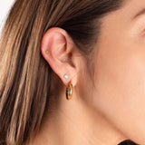 Wholesale jewelry 18K Gold PVD Stainless Steel CZ Stone 12mm Nose Stud- model 