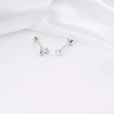 Wholesale jewelry Stainless Steel CZ Stone 10mm Nose Stud - studio 