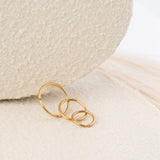 Wholesale jewelry 18K Gold PVD Stainless Steel Hoop Nose Ring - studio 