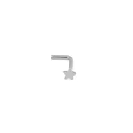 Wholesale jewelry 18K Gold PVD Stainless Steel Star Nose Stud-  stainless main 