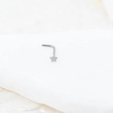 Wholesale jewelry 18K Gold PVD Stainless Steel Star Nose Stud-  stainless studio 