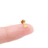 Wholesale jewelry 18K Gold PVD Stainless Steel Heart Nose Stud- gold scale  