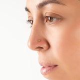 Wholesale jewelry 18K Gold PVD Stainless Steel Heart Nose Stud- gold model 