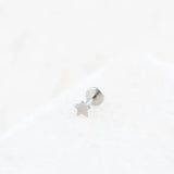 Wholesale jewelry 18K Gold PVD Stainless Steel Star Nose Stud- stainless studio 