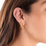 Wholesale jewelry 18K Gold PVD Stainless Moon Nose Stud - gold model 