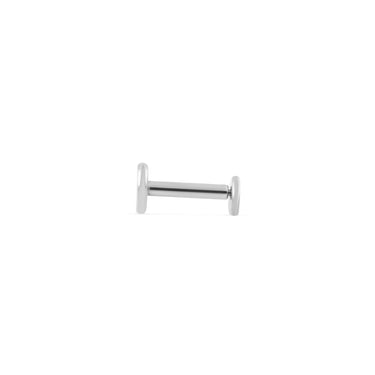 Wholesale jewelry 18K Gold PVD Stainless Moon Nose Stud - stainless main (side view)