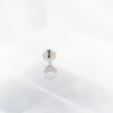 Wholesale jewelry 18K Gold PVD Stainless Moon Nose Stud - stainless studio 