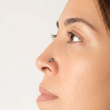 Wholesale jewelry 18K Gold PVD Stainless Steel Sunburst Butterfly Nose Stud- stainless model 