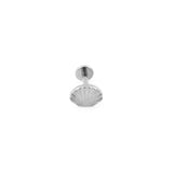 Wholesale jewelry 18K Gold PVD Stainless Steel Sunburst Shell Nose Stud- stainless main 