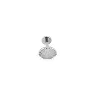 Wholesale jewelry 18K Gold PVD Stainless Steel Sunburst Shell Nose Stud- stainless main 
