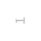 Wholesale jewelry 18K Gold PVD Stainless Steel Sunburst Shell Nose Stud- stainless main (side view)