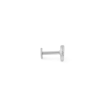 Wholesale jewelry 18K Gold PVD Stainless Steel Sunburst Shell Nose Stud- stainless main (side view)