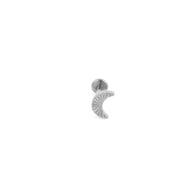18K Gold PVD Stainless Steel Sunburst Moon Nose Stud / BDJ0056